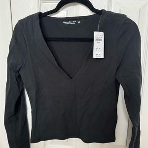Abercrombie and Fitch Black Long Sleeve Shirt